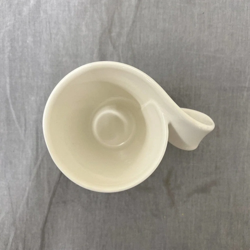 Villeroy Boch 1748 Luxembourg New Wave Mug Swirl Handle Cup White Porcelain 10oz - Picture 5 of 9